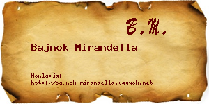 Bajnok Mirandella névjegykártya